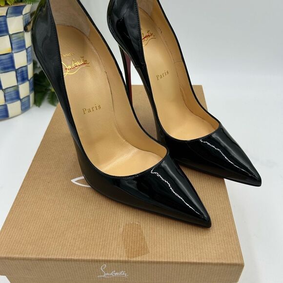 Women’s Christian Louboutin so Kate 120 patent heels size 38.5 made in Italy - Picture 3 of 10